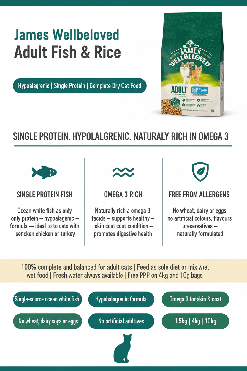 James Wellbeloved Fish & Rice Infographic