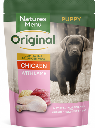 Natures Menu Pouch Puppy / Junior Chicken with Lamb 8 x 300g