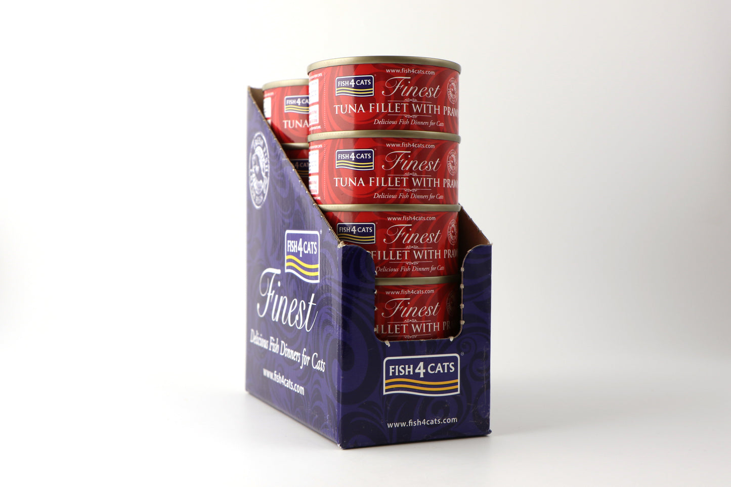 Fish4Cats Cans Tuna Fillet with Prawn 70g x 10