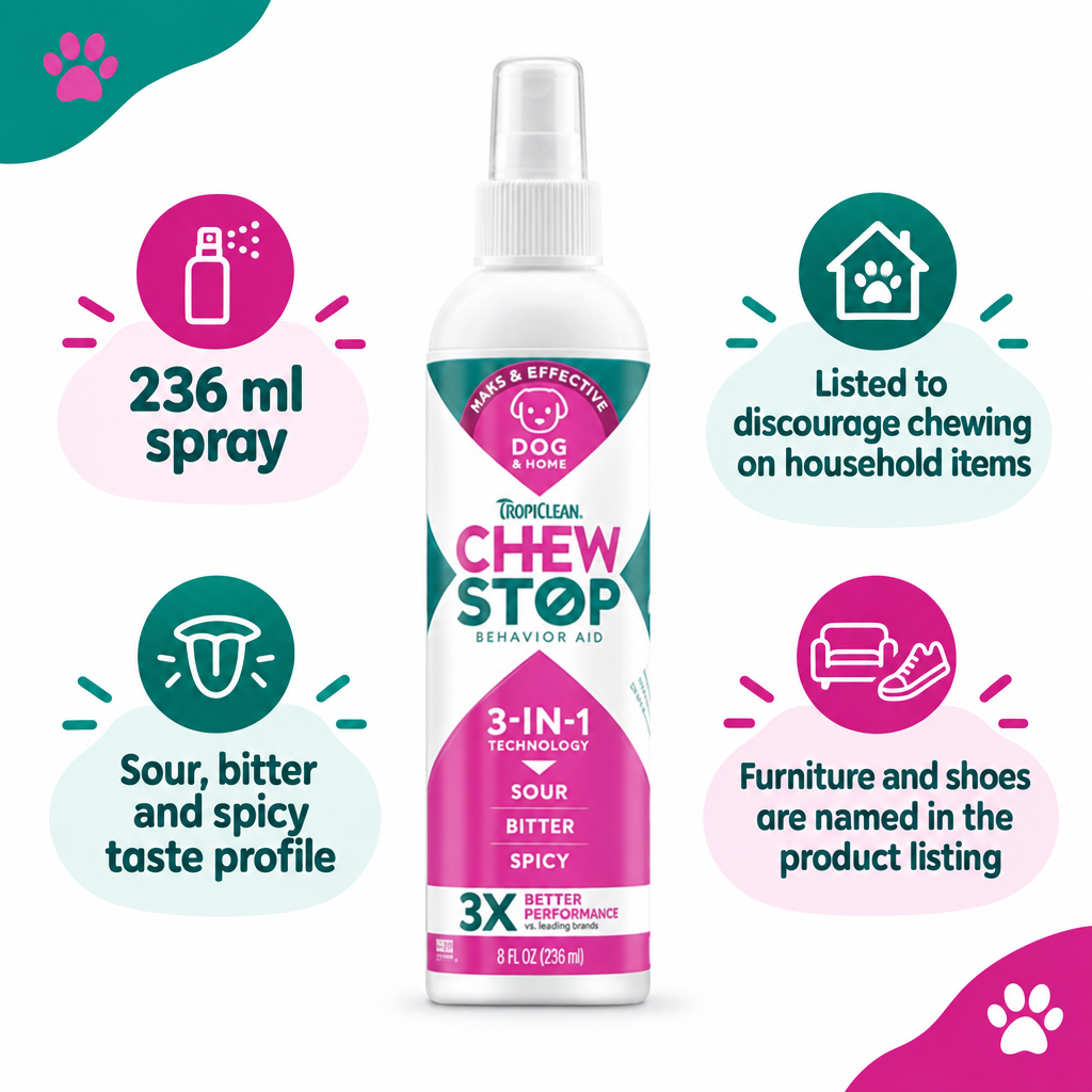 TropiClean Chew Stop infographic draft