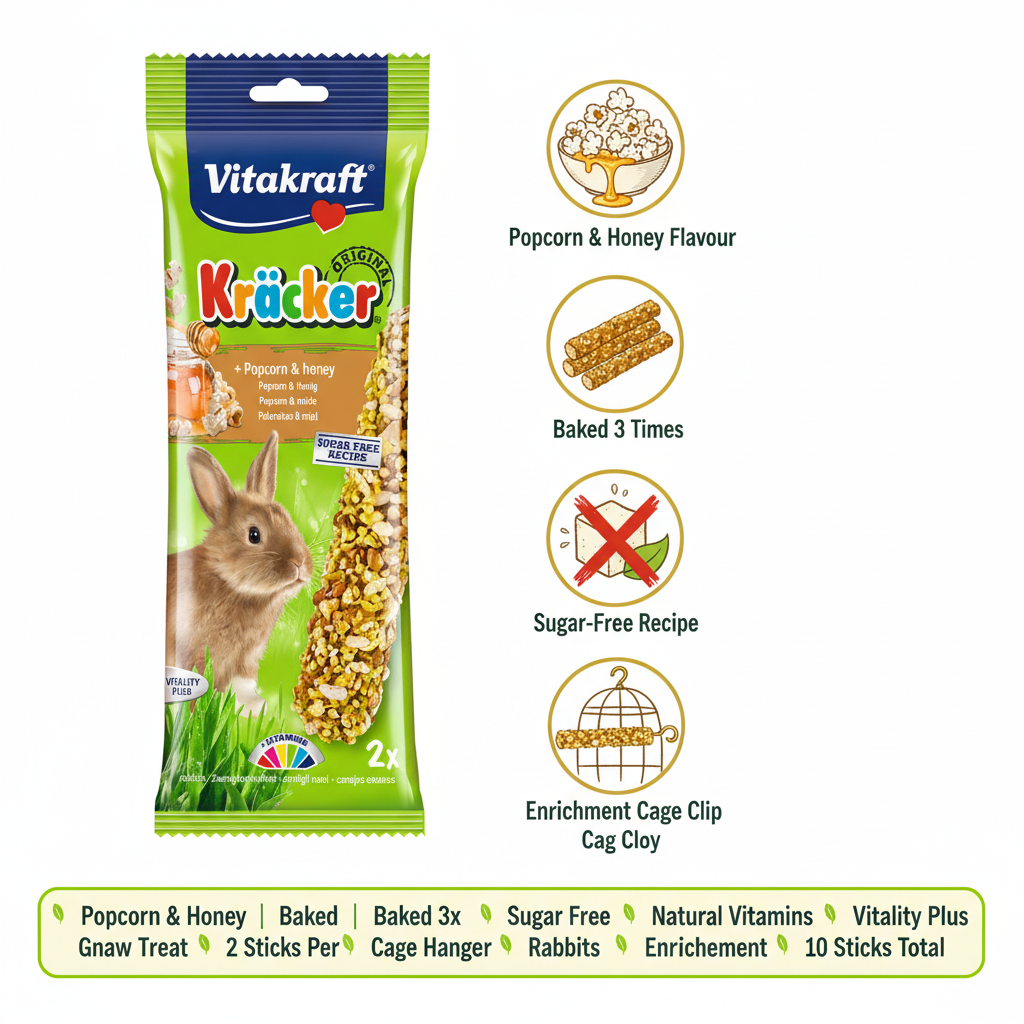 Vitakraft Popcorn & Honey Kräcker Infographic