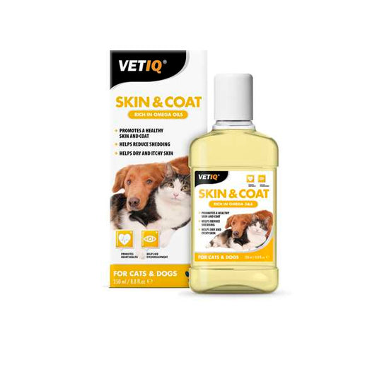 VETIQ Skin & Coat Oil 250ml for Dogs & Cats