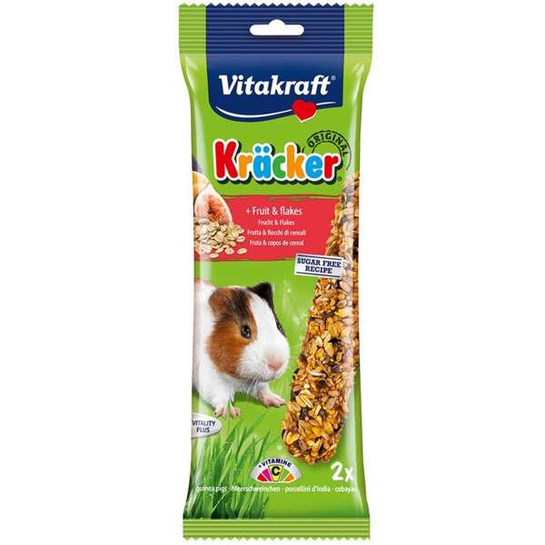 Vitakraft Guinea Pig Fruit & Flakes Kracker 112g - Case of 5