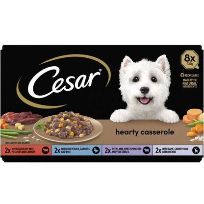 Cesar Hearty Casserole Adult Wet Dog Food Trays Mixed 24 x 150g
