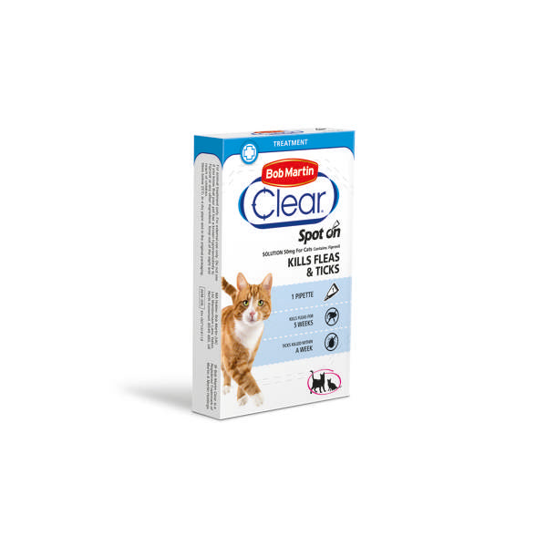 Bob Martin Clear Flea Clear Spot On For Cats