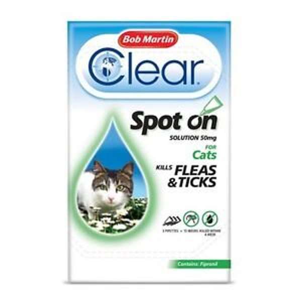 Bob Martin Clear Flea Clear Spot On For Cats