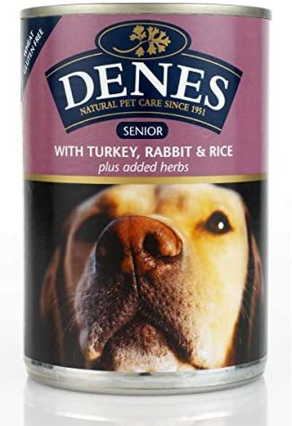 Denes Senior Dog Turkey Rabbit Rice Herbs 12 x 400g