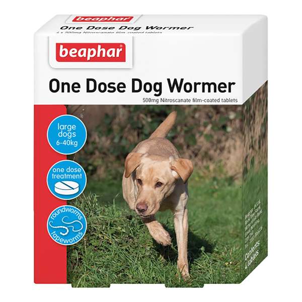 Beaphar Wormer One Dose Dogs Large Dog