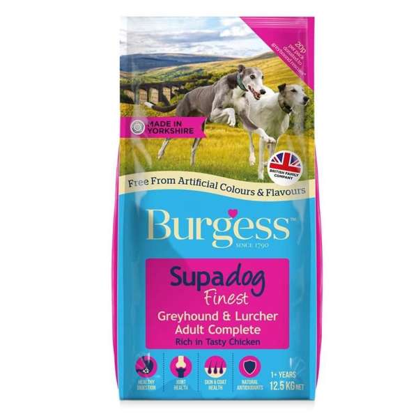 Burgess Supadog Greyhound & Lurcher Chicken 12.5kg - Buy 2 SAVE 5%