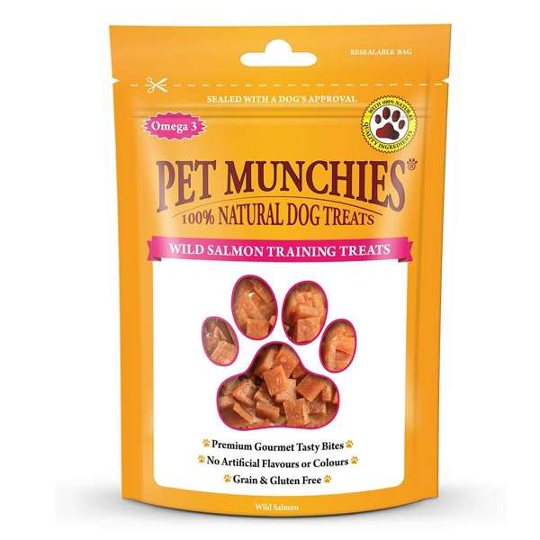 Pet Munchies Dog Training Treats Wild Salmon 50g - Case of 8