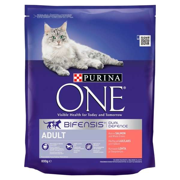 Purina One Adult Cat Food Salmon & Whole Grains