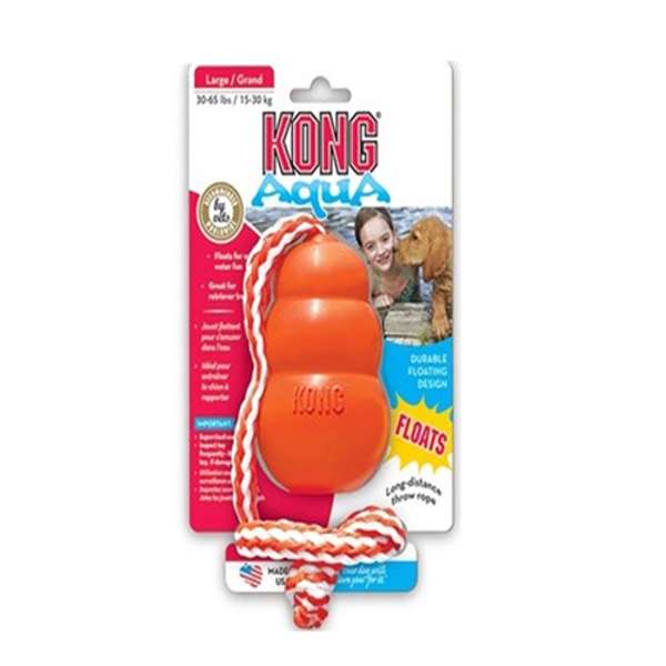 KONG Cool Aqua On Rope Orange