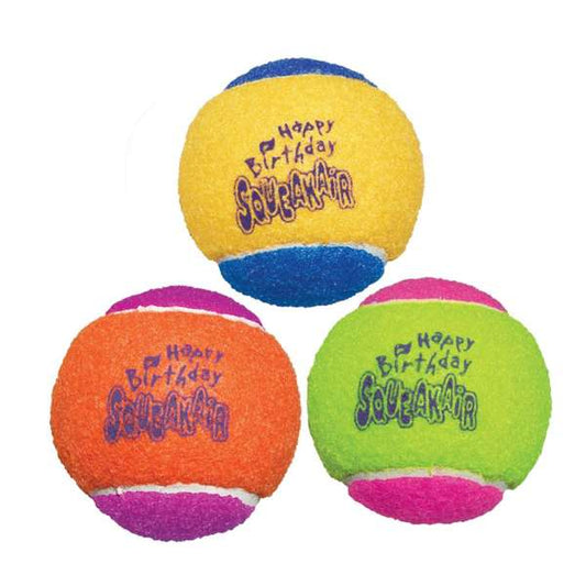KONG Squeakair Birthday Balls Medium - Pack of 3
