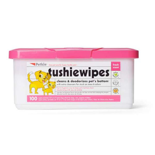 Petkin Tushie Wipes - Pack of 100