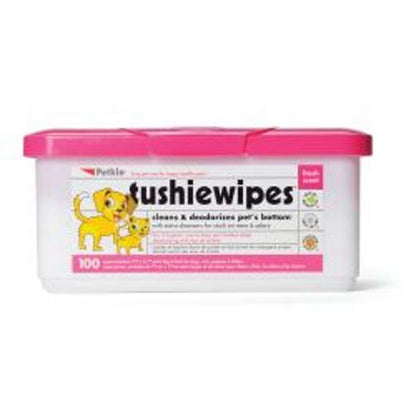 Petkin Tushie Wipes - Pack of 100