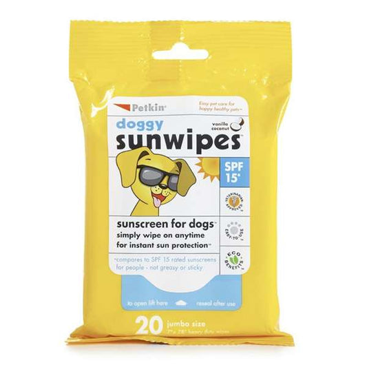 Petkin Sunscreen Wipes - Pack of 20