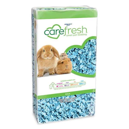 Carefresh 99% Dust-Free Blue Natural Paper Small Pet Bedding 10 Litre - Pack of 4