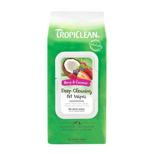 Tropiclean Deep Cleaning Wipes (100 pack)