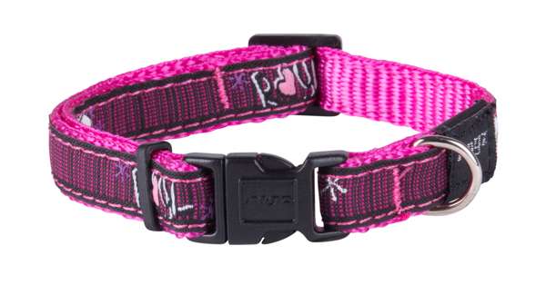 Rogz Fancy Dress Collar Love Pink