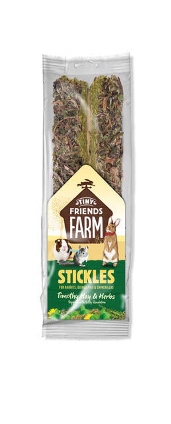 Tiny Friends Farm Stickles Timothy Hay and Herbs 100g - Case of 8