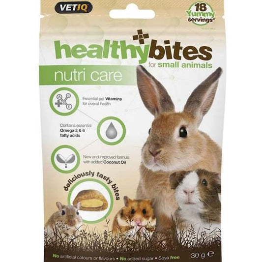 VETIQ Healthy Bites Nutri Care Small animal Treats 30g