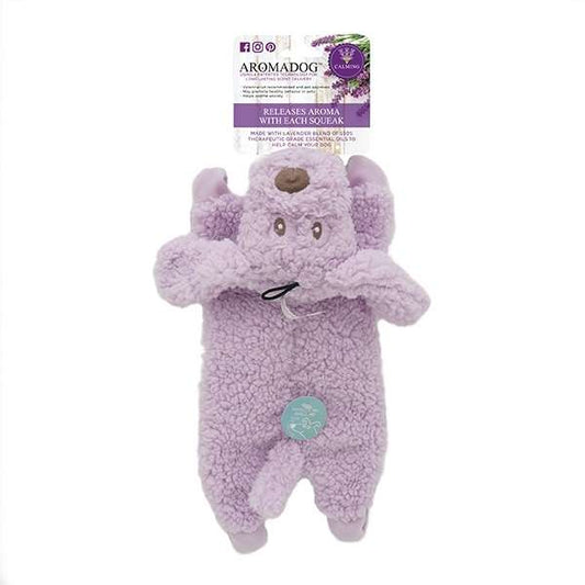 Aromadog Calm Fleece Laying Down Dog Toy With Lavendar Essential Oils
