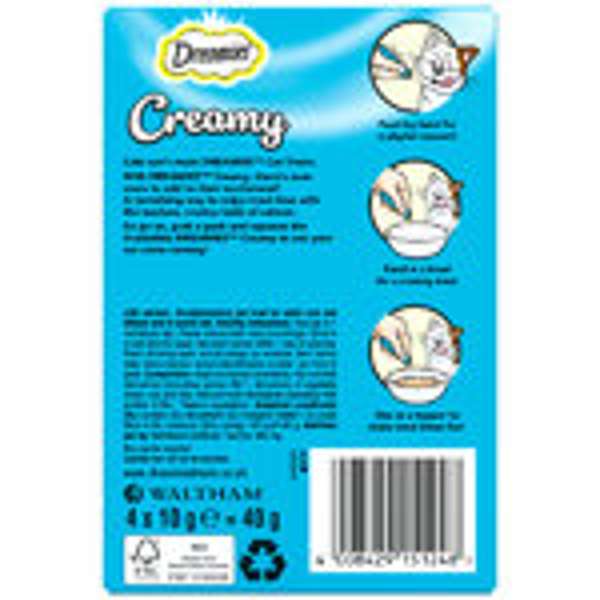 Dreamies Creamy Treats Salmon 40g (4 x10g) - Case of 11
