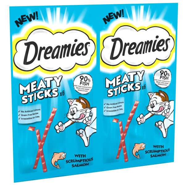 Dreamies Meaty Sticks With Salmon 30g