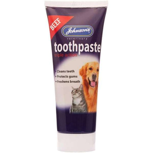 Johnson's Veterinary Toothpaste Tube Beef Flavour 50g
