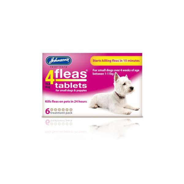 Johnson's Veterinary 4fleas Tablets for Puppies & Small Dogs