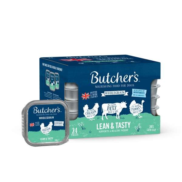 Butcher's Lean & Tasty Dog Food Trays 24 x 150g