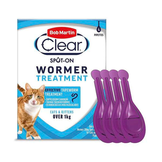 Bob Martin Clear Spot On Wormer For Cats