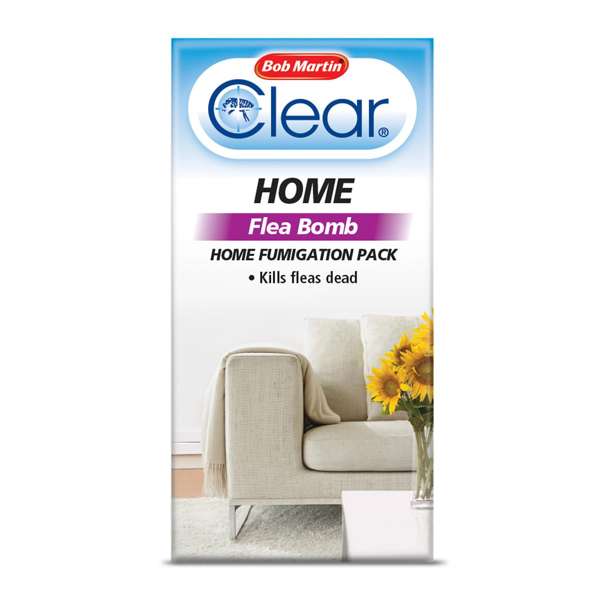 Bob Martin Clear Home Flea Bomb - Case of 8 - Free P&P