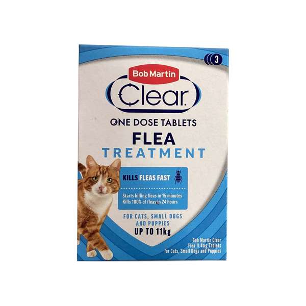Bob Martin Clear Flea Tablets for Cats - 3 Pack