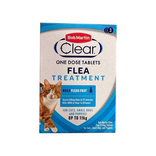 Bob Martin Clear Flea Tablets for Cats - 3 Pack