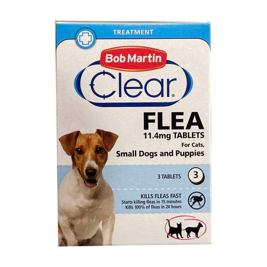 Bob Martin Clear Flea Tablets For Dogs Puppies & Cats