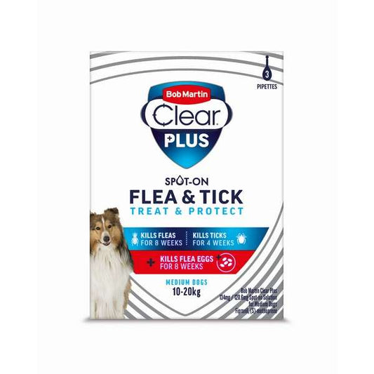 Bob Martin Clear Plus 134Mg & 120.6Mg Spot On Solution For Dogs