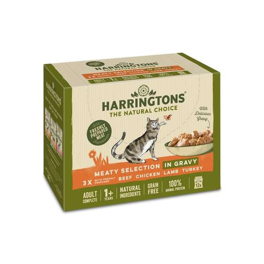 Harringtons Wet Cat Meaty Selection In Gravy