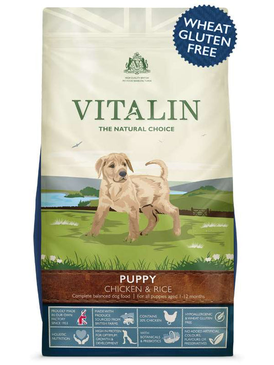 Vitalin Natural Puppy Chicken & Rice 12kg