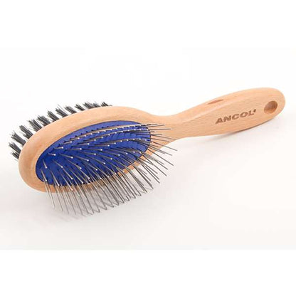 Ancol Ergo Wooden Hand Double Sided Brush