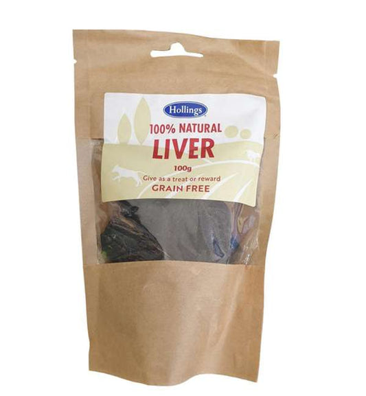 Hollings Air Dried Liver Dog Treats 100g
