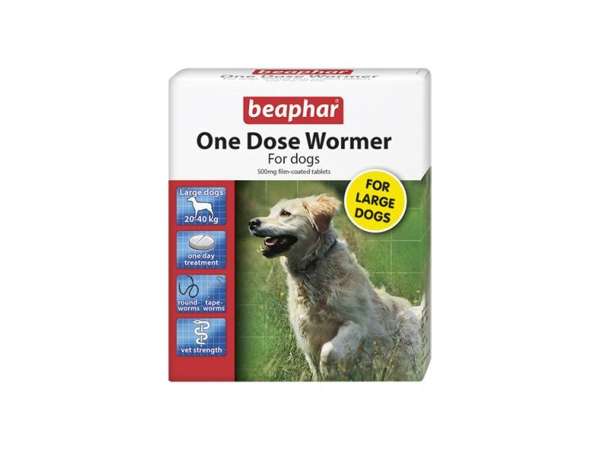 Beaphar Wormer One Dose Dogs Large Dog