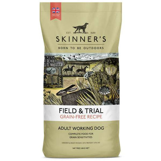 Skinners Field & Trial Grain Free Chicken & Sweet Potato 15kg - Free P&P