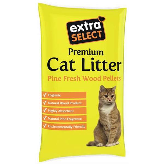 Extra Select Premium Wood Based Cat Litter 30 Litre