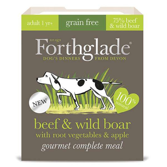 Forthglade Gourmet Grain Free Beef & Wild Boar Veg & Apple 7 x 395g