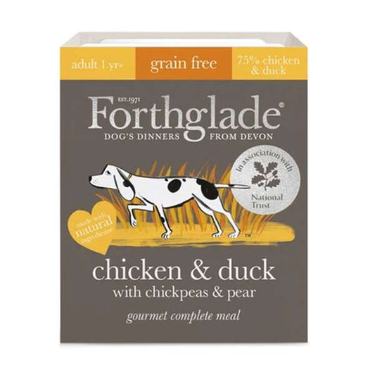 Forthglade Gourmet Dog Chicken & Duck with Chickpea & Pear 7 x 395g