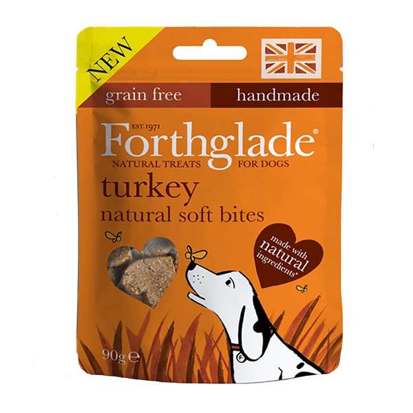 Forthglade Soft Bites Treats Turkey Grain Free 90g