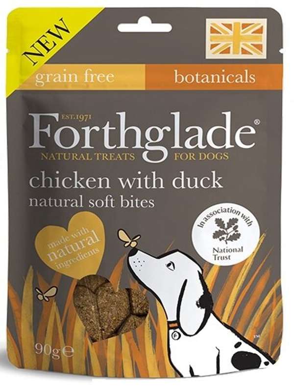 Forthglade Natural Soft Bites Treats Chicken & Duck 90g - Case of 8