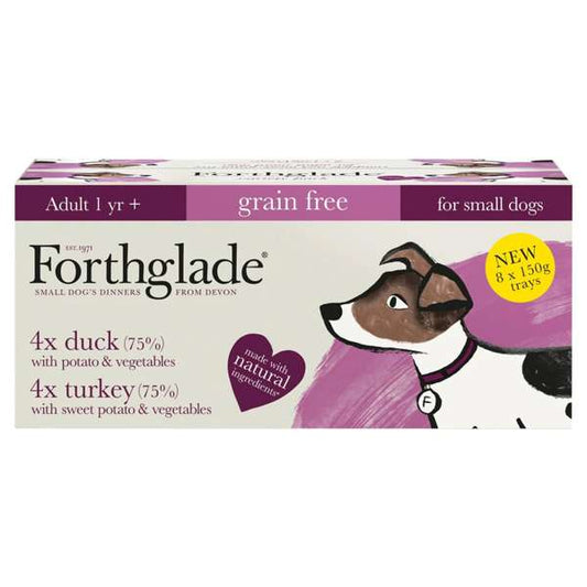 Forthglade Complete Grain Free Duck & Turkey Small Breed 8 x 150g