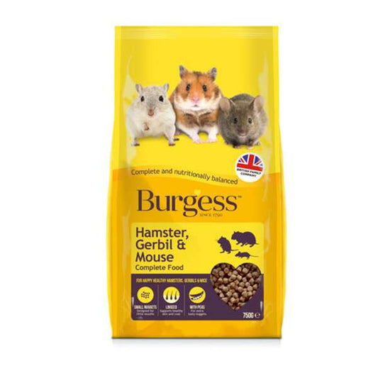 Burgess Hamster Gerbi & Mouse 750g